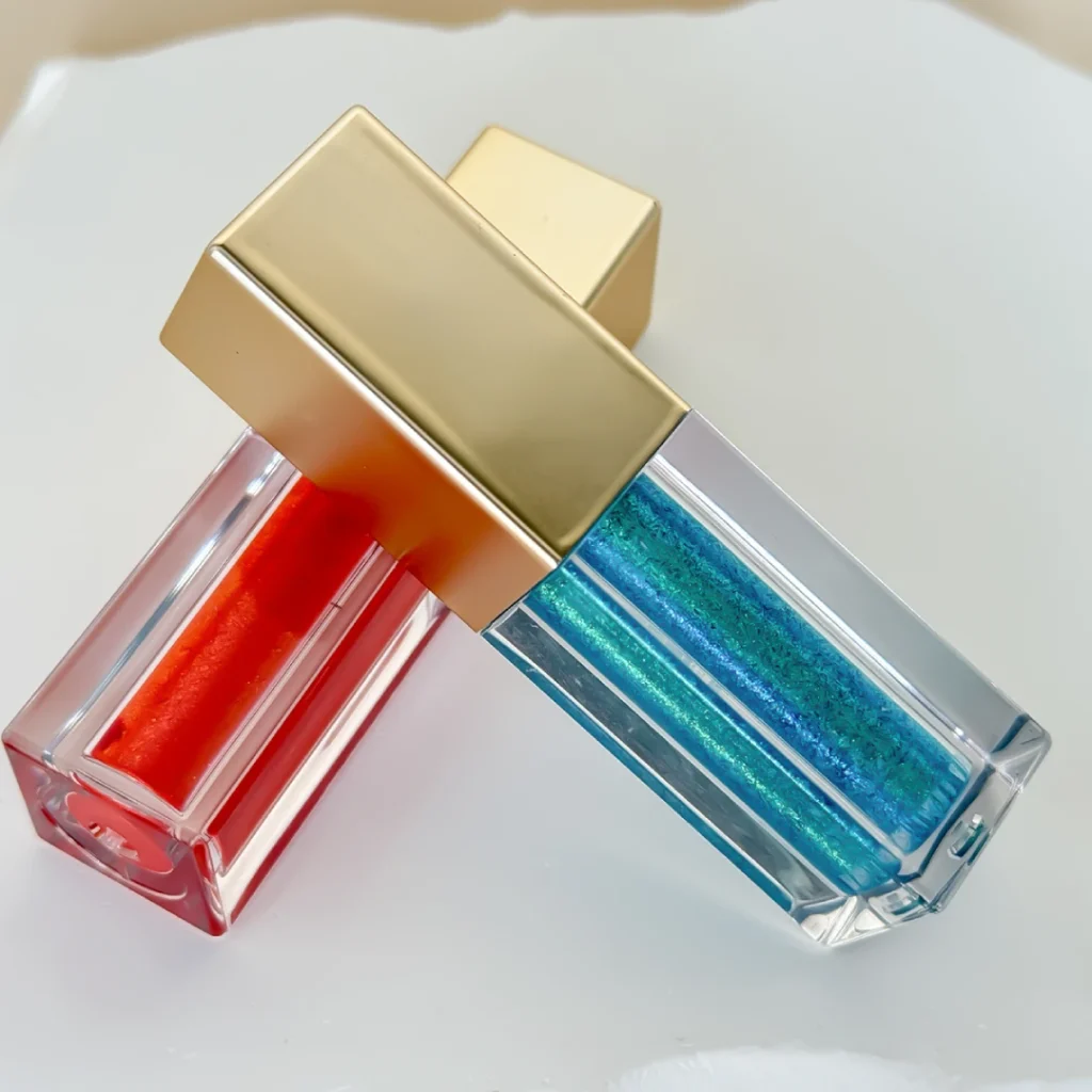 blue liquid glitter eyeshadow