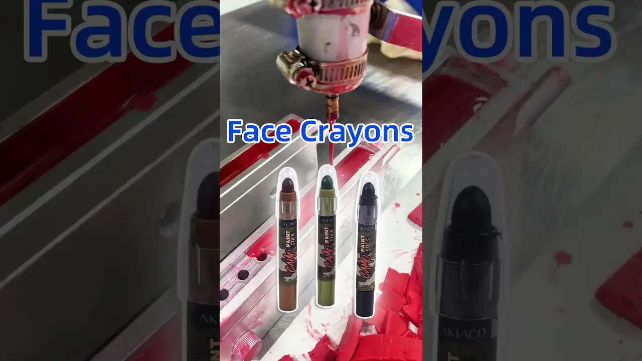 [Video] Kids Face Painting Crayon Production Process